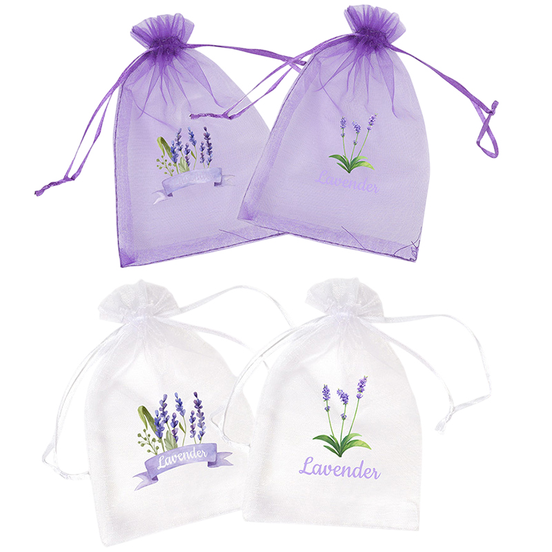 20Pcs Lavender Pattern Drawstr - Dried Flower Bulk recension och pris
