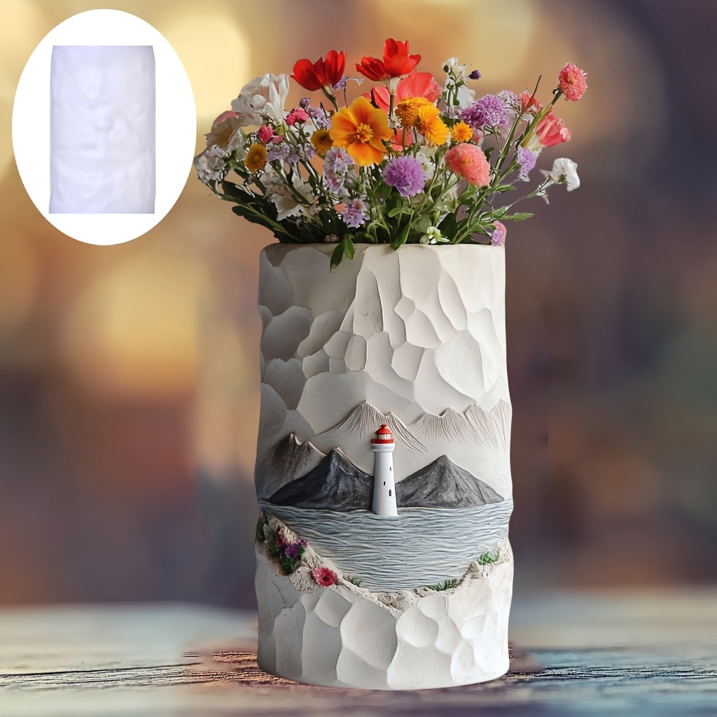 Sea Lighthouse Relief Flower P - Resin Ocean Wave Mold recension och pris