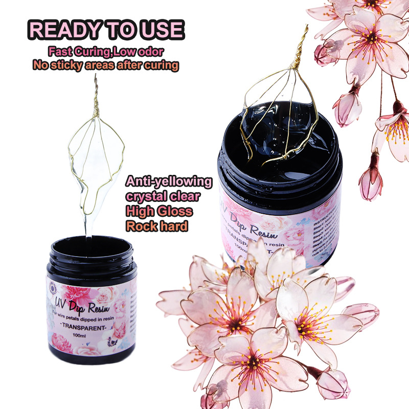 UV DIP Resin Glue UV Flower-Ma - Epoxy Uv Resin Kit recension och pris