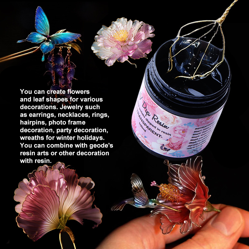 UV DIP Resin Glue UV Flower-Ma - Epoxy Uv Resin Kit recension och pris